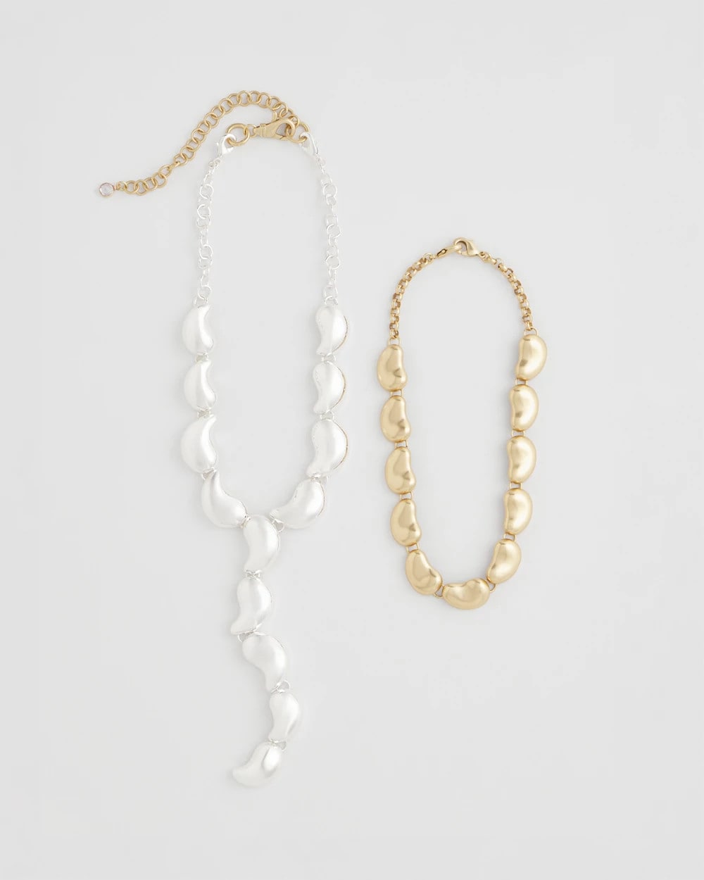 Convertible Mixed-Metals Y-Necklace Mixed Metals - Chico's