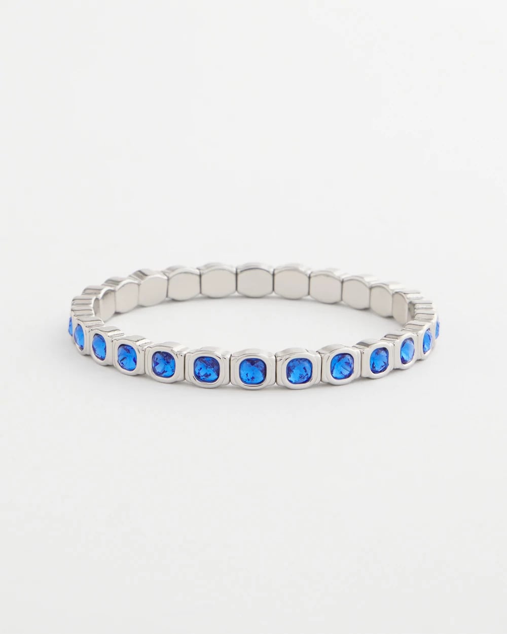 Small Faceted Stretch Bracelet Blue - Chico's