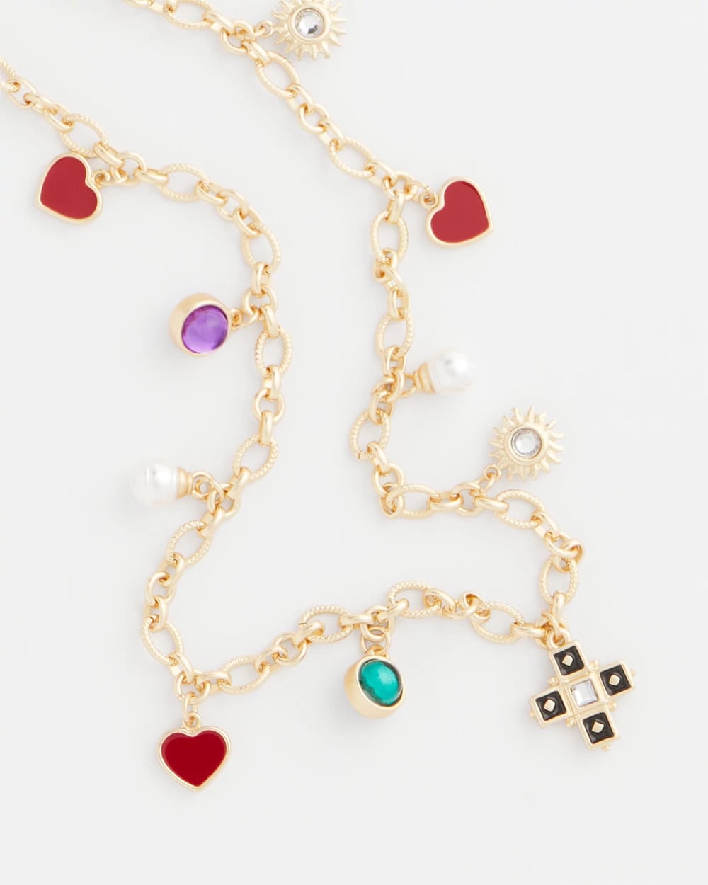 Adjustable Charm Necklace Multi - Chico's