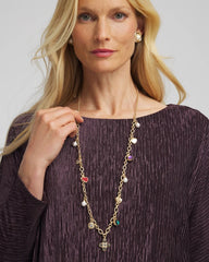 Adjustable Charm Necklace Multi - Chico's