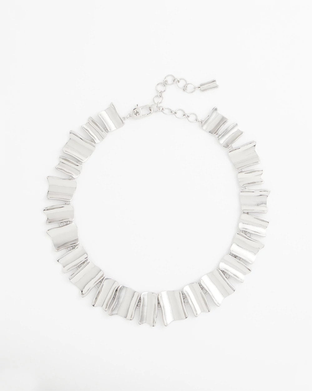 Silver Wave Collar Necklace Silver - Chico's