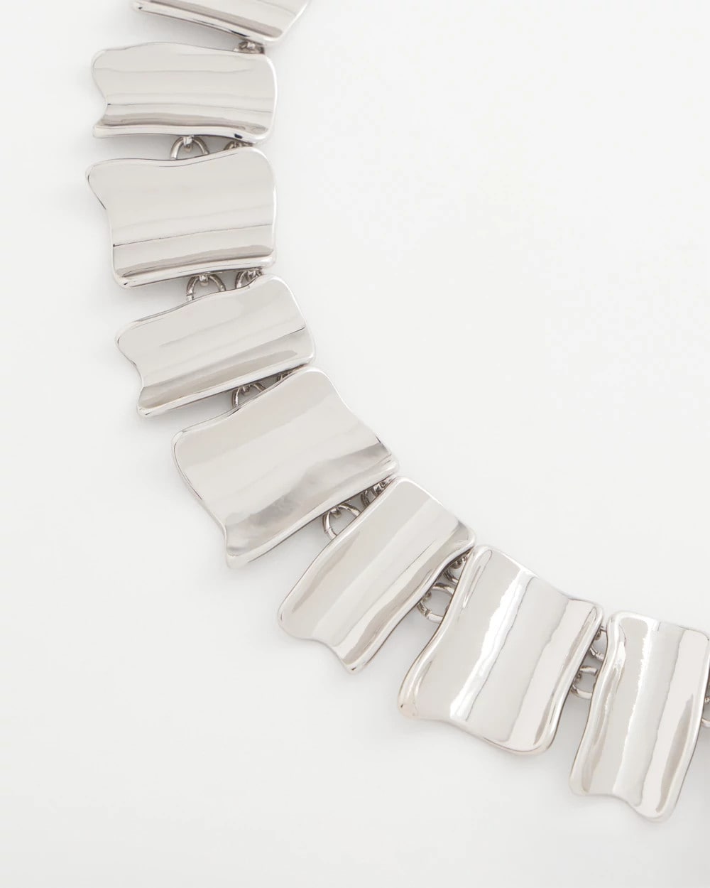 Silver Wave Collar Necklace Silver - Chico's