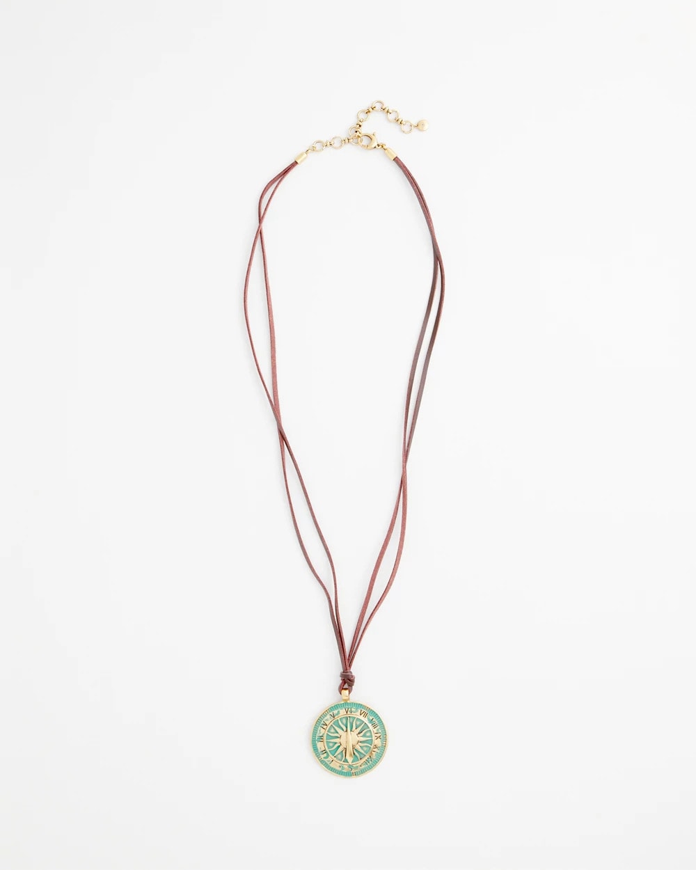 Sundial Medallion Pendant Turquoise - Chico's