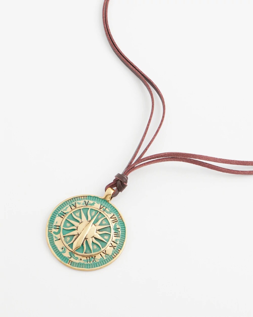 Sundial Medallion Pendant Turquoise - Chico's