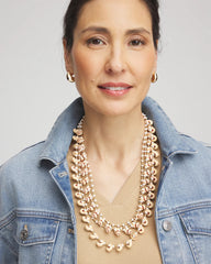 Multi-Strand Shell Necklace Neutral - Chico's