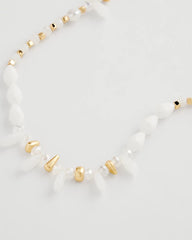 White Beaded Single Strand Necklace White - Chico's