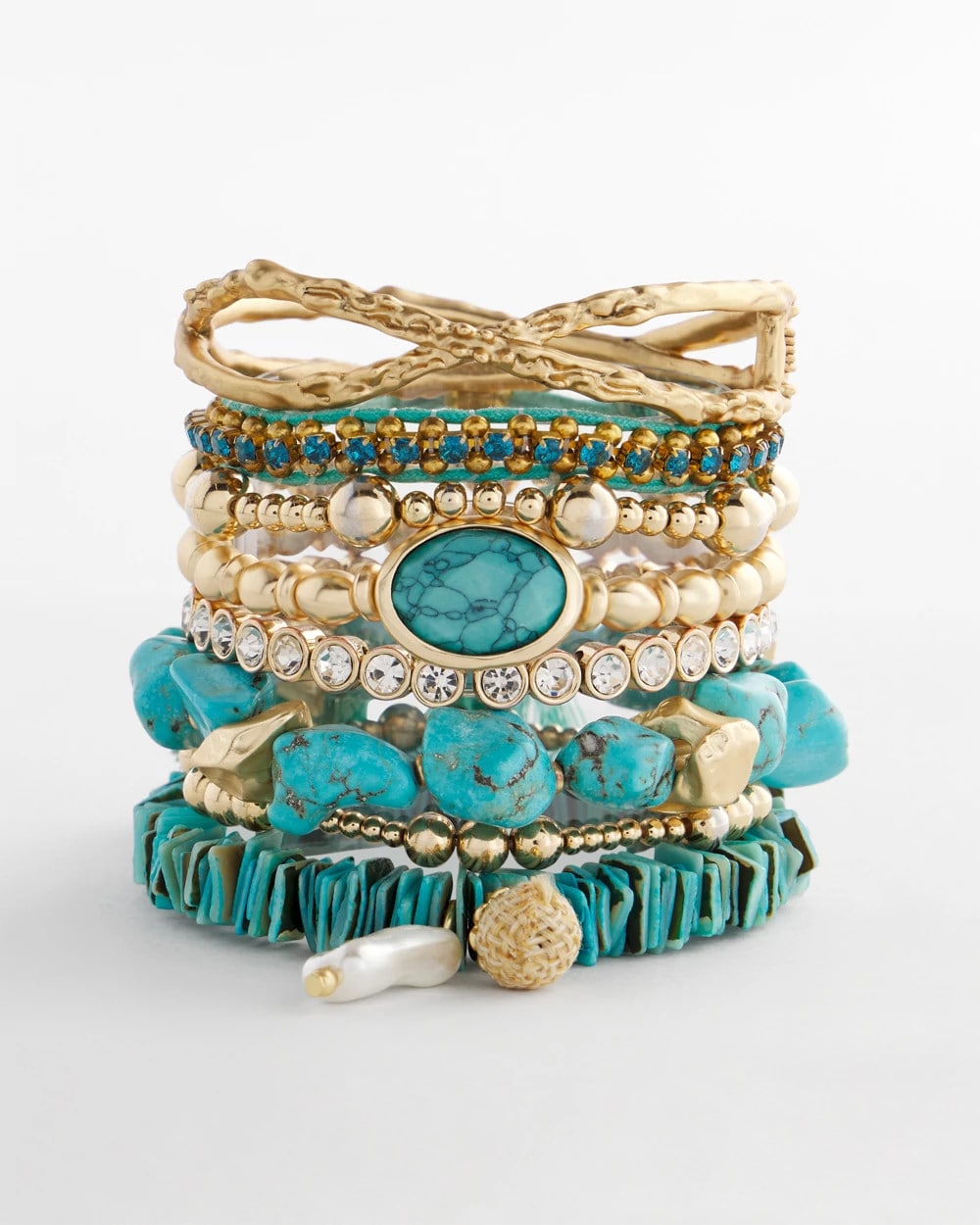 Adjustable Thread Wrapped Bracelet Turquoise - Chico's