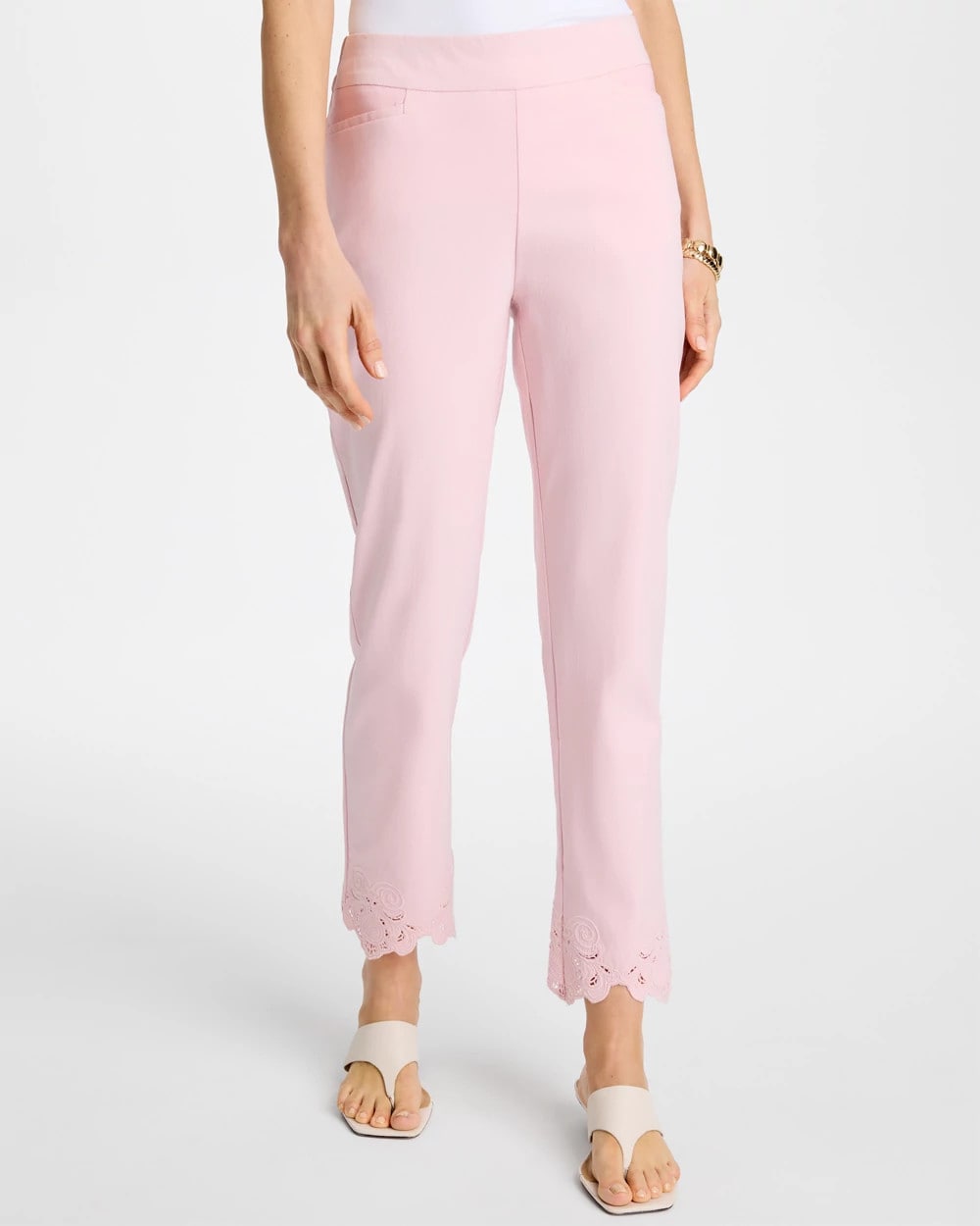Embroidered Brigitte™ Slim Crop Pant Sweet Blossom - Chico's