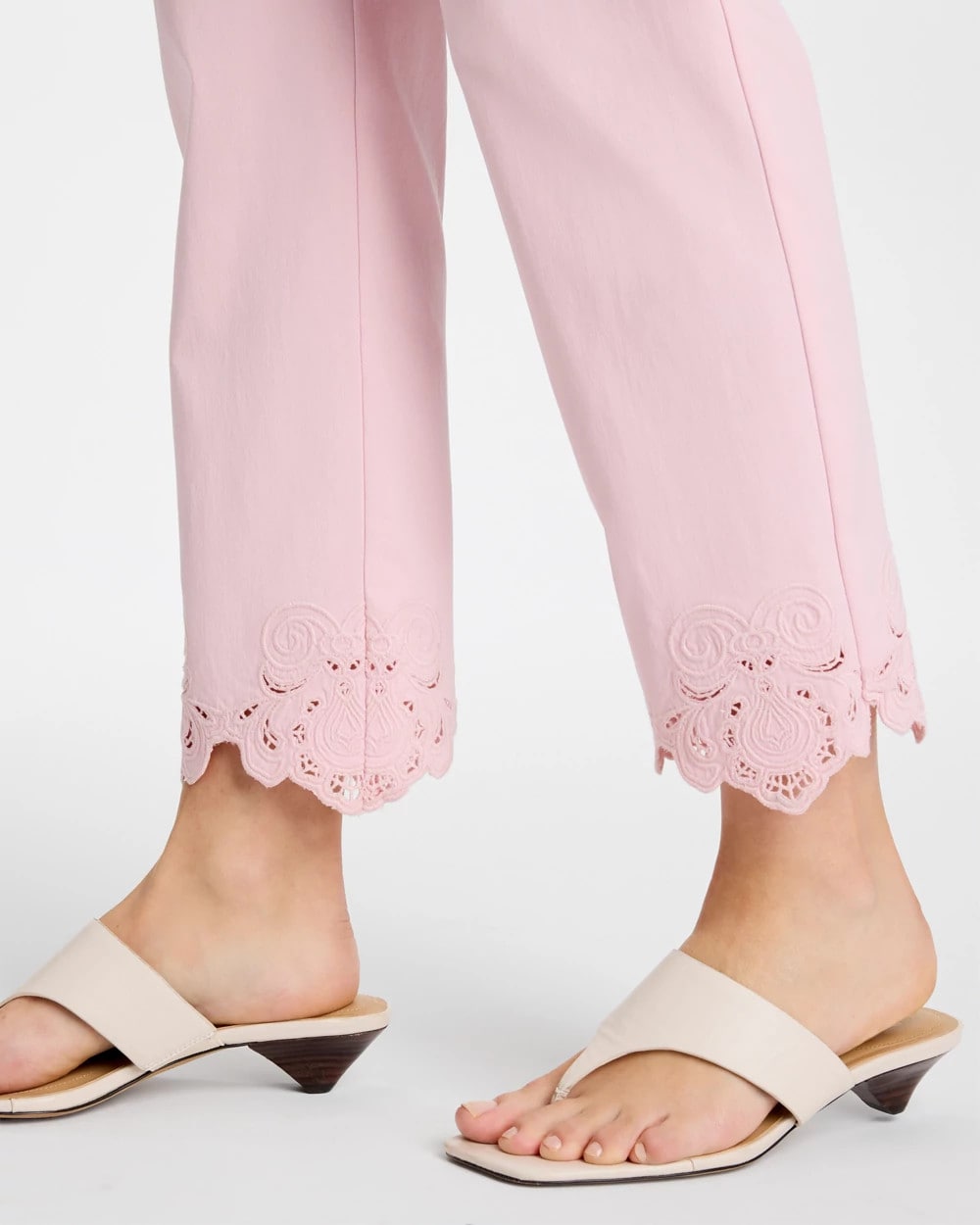 Embroidered Brigitte™ Slim Crop Pant Sweet Blossom - Chico's