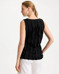 3-D Ruffled Tank Black - Chico's