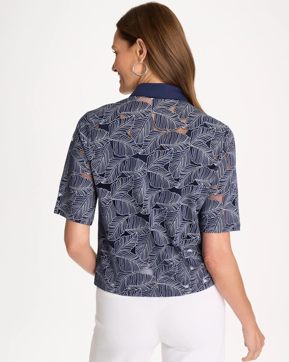 Burnout Camp Tee Passport Blue - Chico's