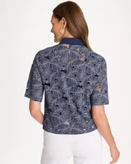 Burnout Camp Tee Passport Blue - Chico's