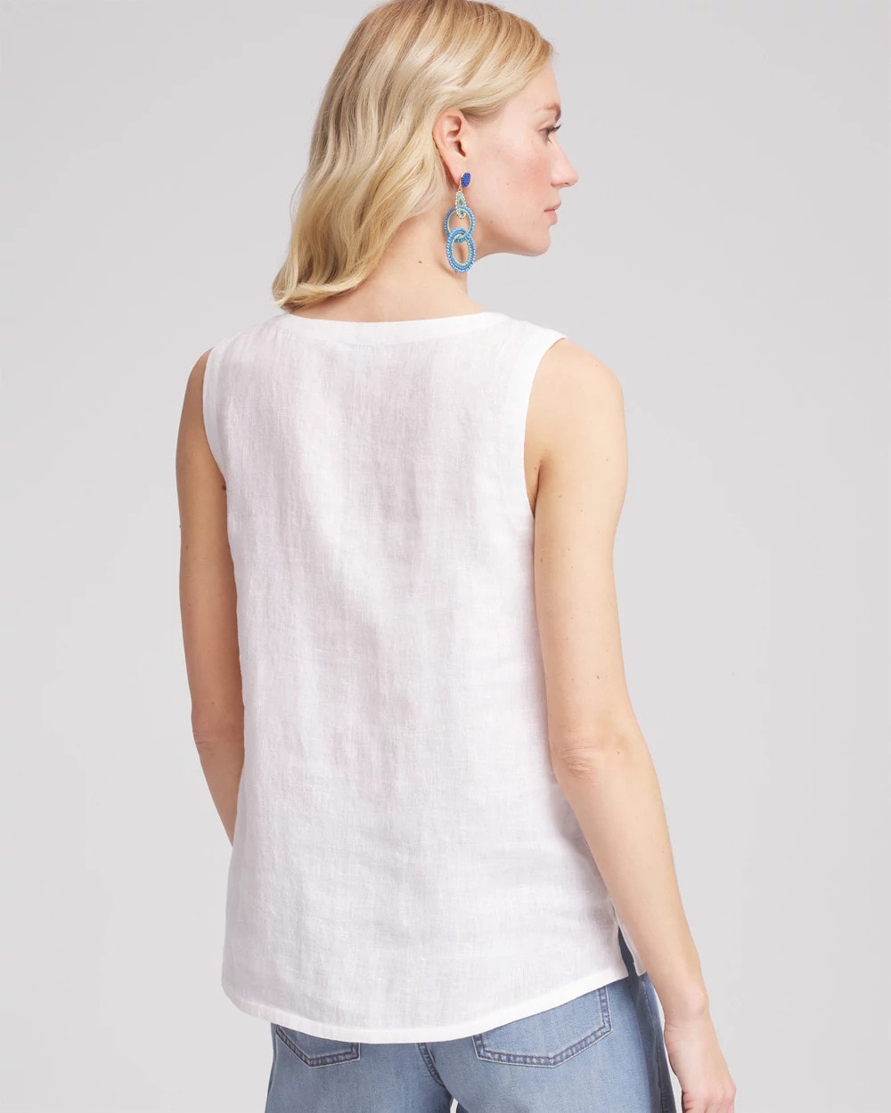 Sleeveless Linen Tank Top Alabaster - Chico's