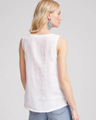 Sleeveless Linen Tank Top Alabaster - Chico's