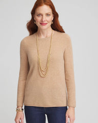 Cashmere Crewneck Sweater Camel - Chico's