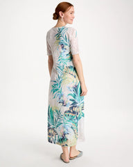 Jersey Knit Tropical Maxi Dress Alabaster - Chico's