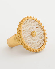 Pearlescent Stretch Ring Gold - Chico's