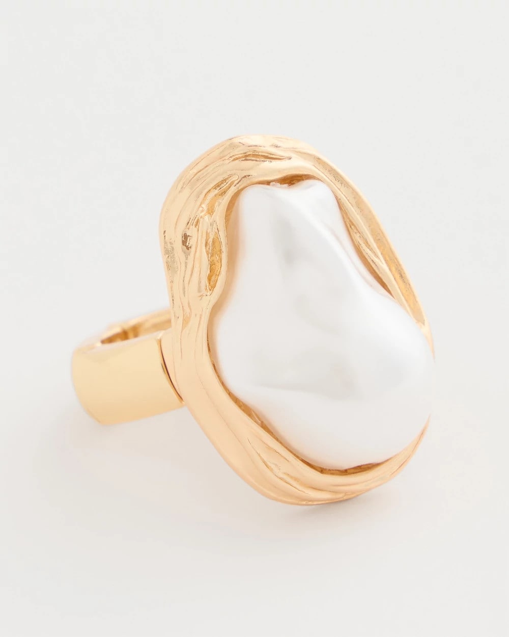 Faux Pearl Stretch Ring Pearl - Chico's
