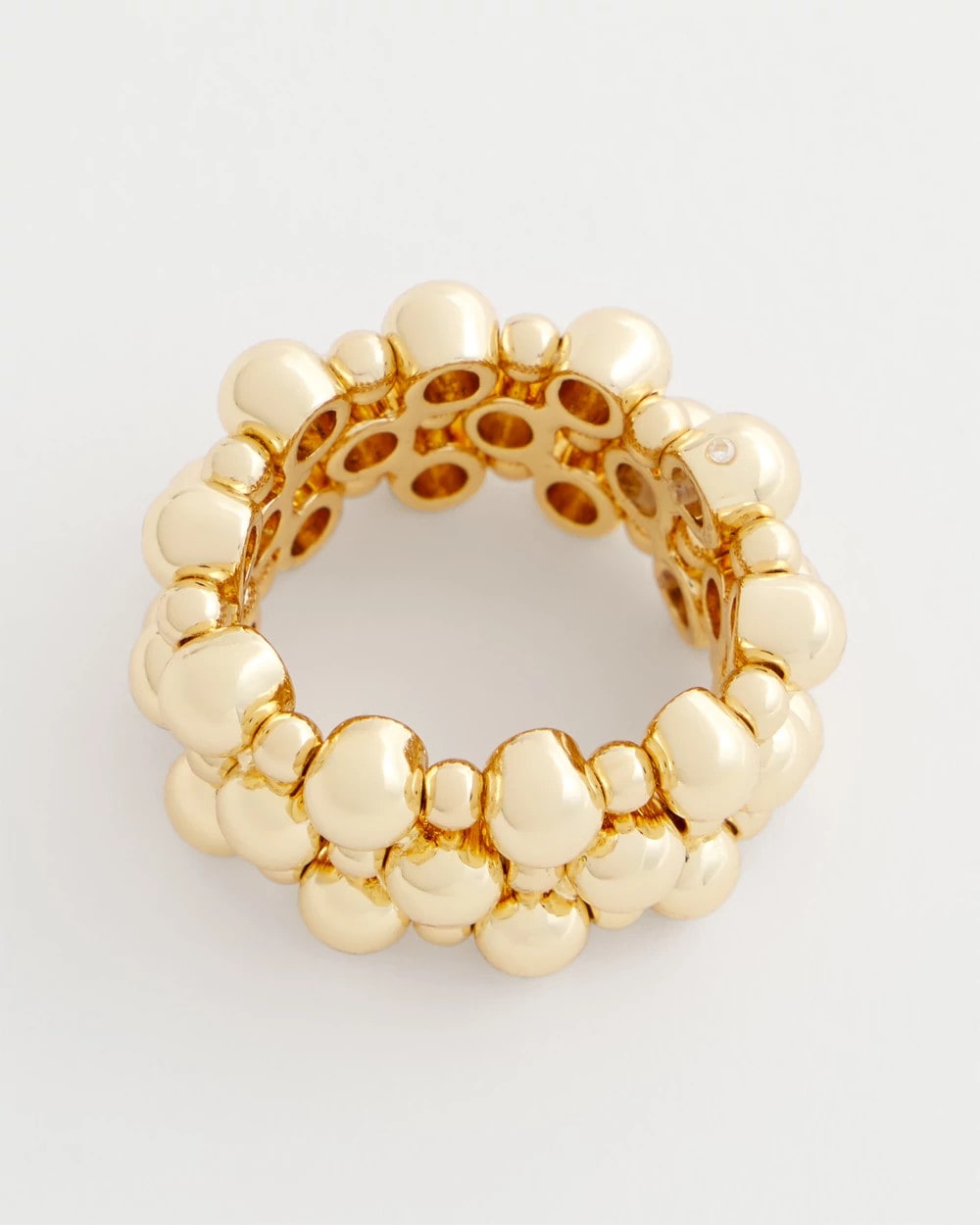 Gold Bead Stretch Ring Gold - Chico's
