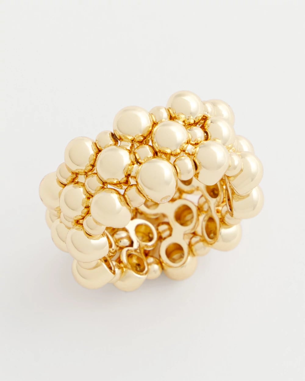 Gold Bead Stretch Ring Gold - Chico's