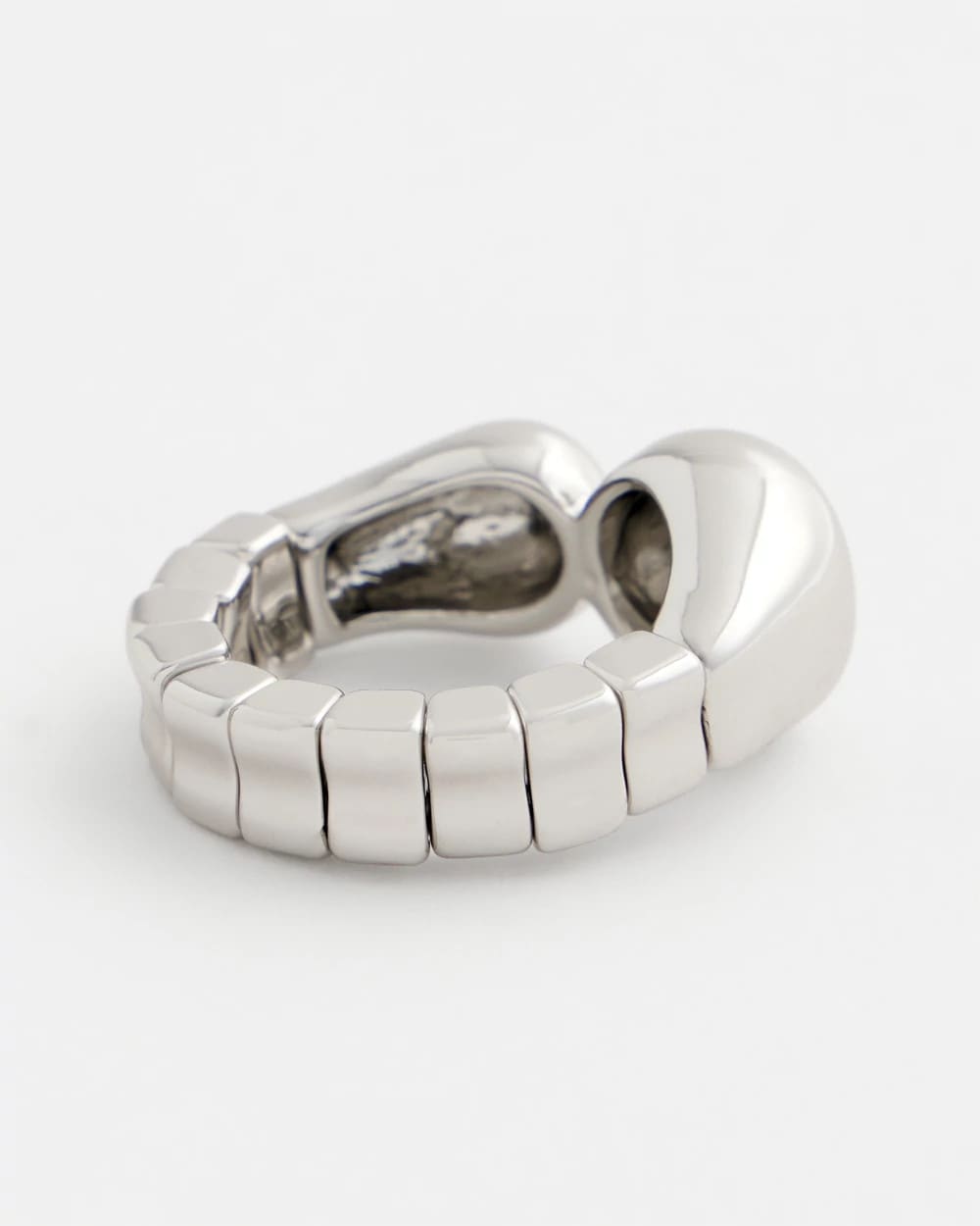 Curvy Silver Stretch Ring Silver - Chico's