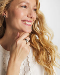 Curvy Silver Stretch Ring Silver - Chico's