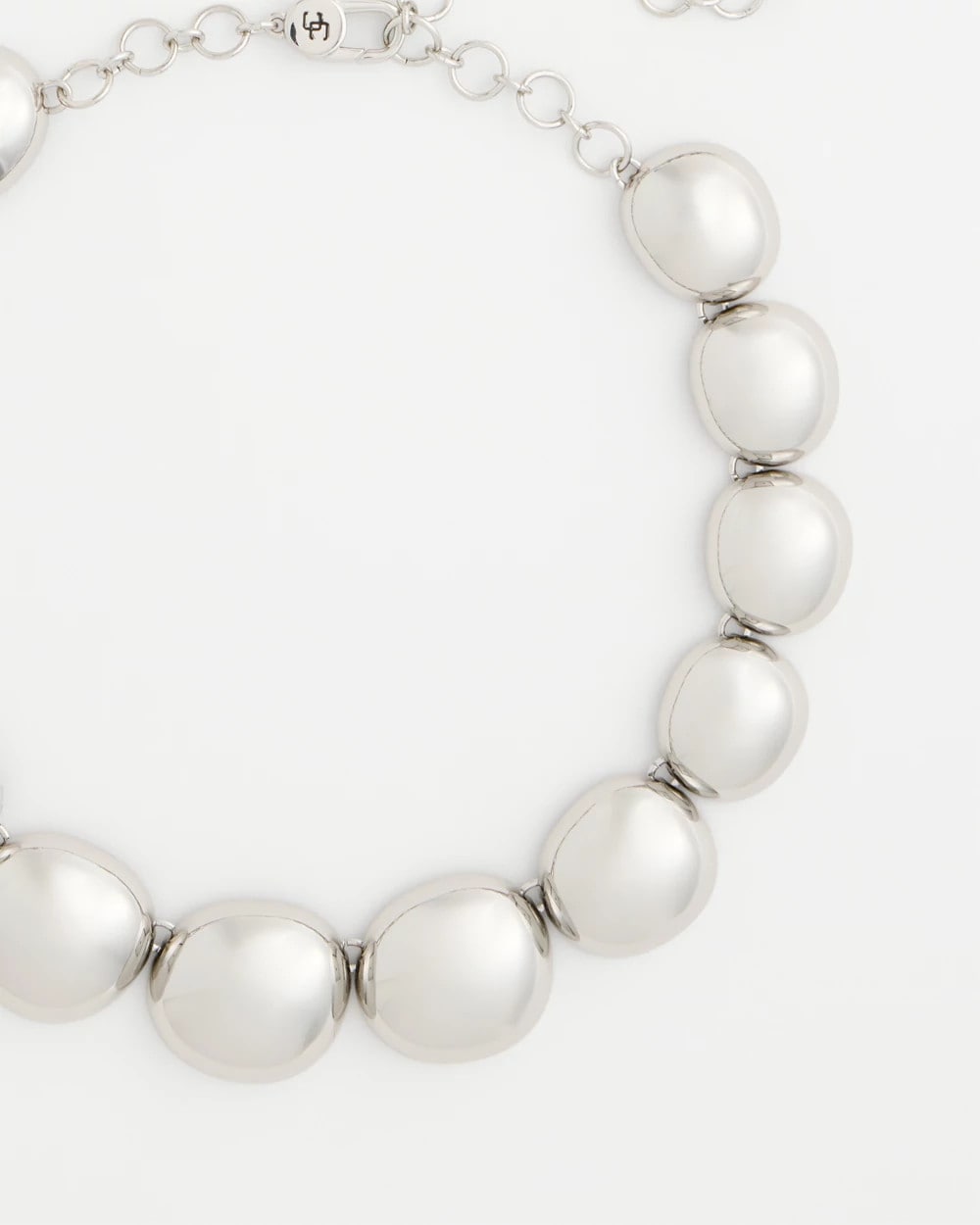 Silver Pebble Collar Necklace Silver - Chico's