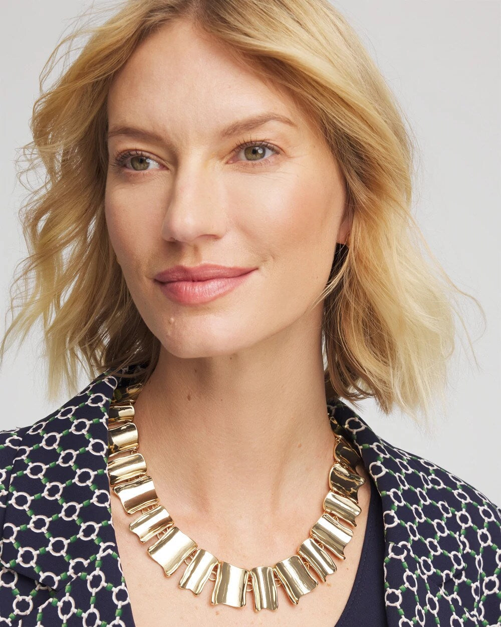Gold Wave Collar Necklace Gold - Chico's