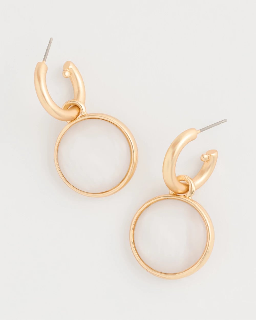 Swan Mini Charm Earrings Gold - Chico's