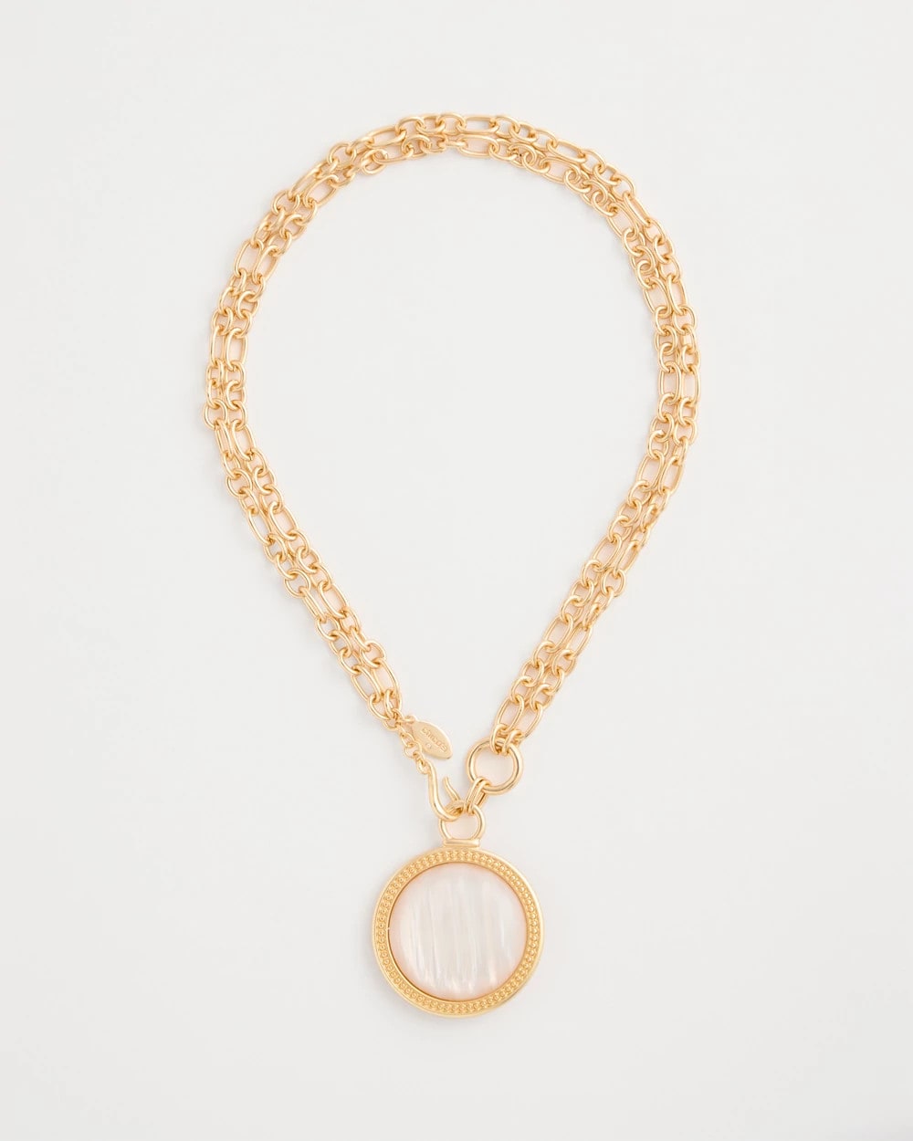 Reversible Swan Pendant Necklace Gold - Chico's