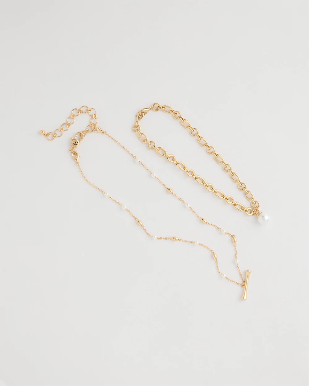 Toggle Bar Pearl Pendant Necklace Pearl - Chico's