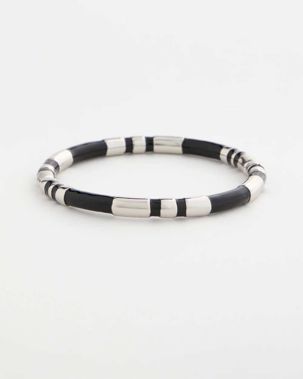 Black Enamel Hinge Bangle Black - Chico's