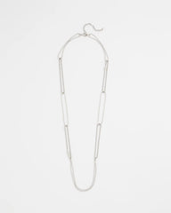 Long Silver Ball Chain Single Strand Silver - Chico's