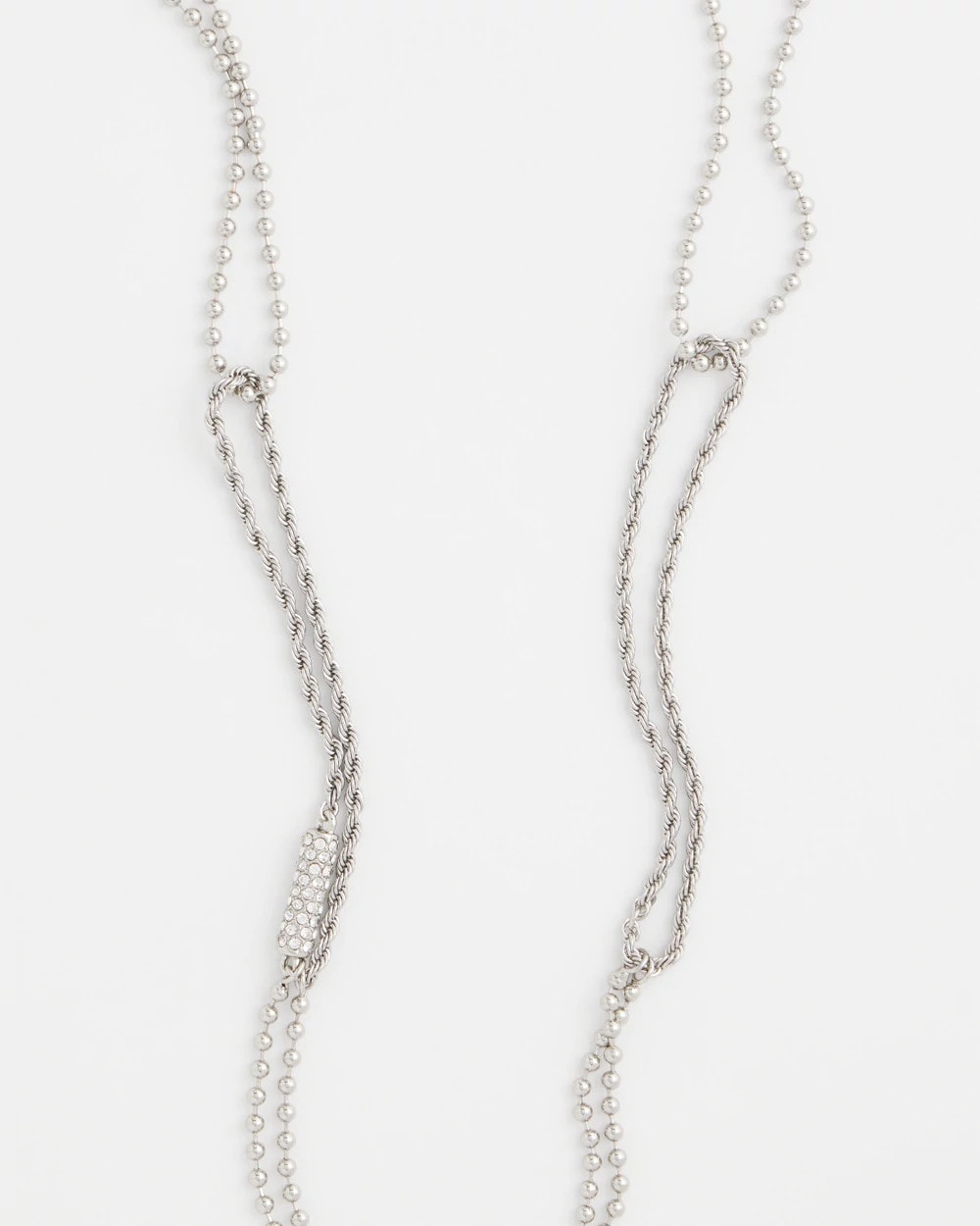 Long Silver Ball Chain Single Strand Silver - Chico's