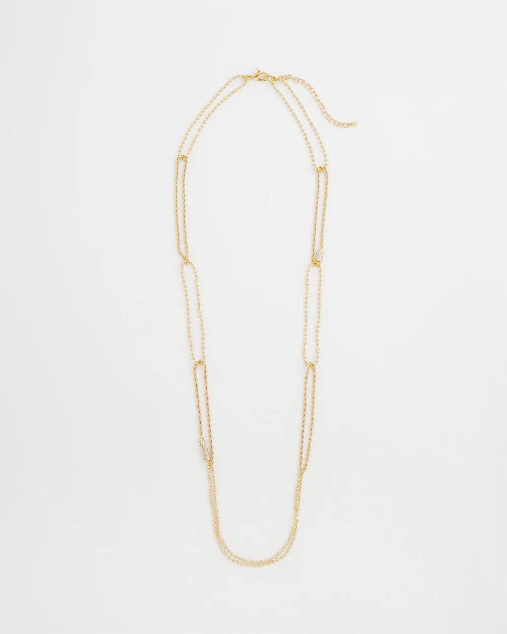 Long Gold Ball Chain Single Strand Gold - Chico's