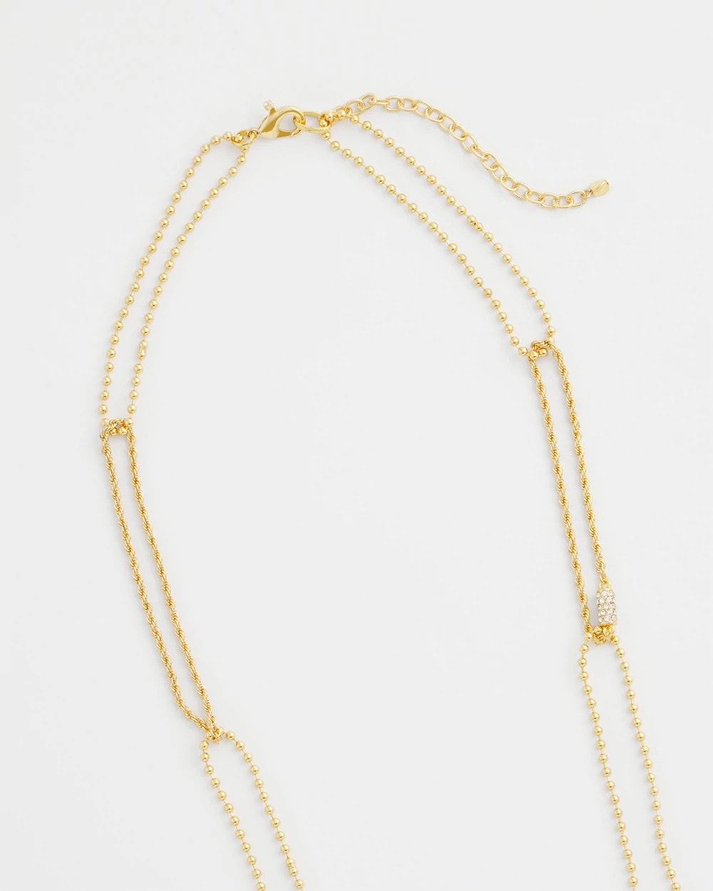 Long Gold Ball Chain Single Strand Gold - Chico's