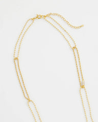 Long Gold Ball Chain Single Strand Gold - Chico's