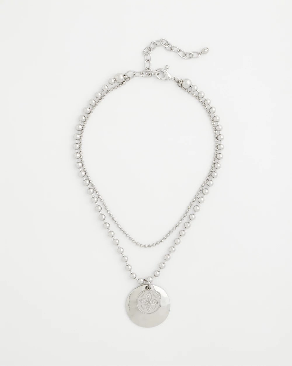 Short Silver Ball Chain Pendant Silver - Chico's