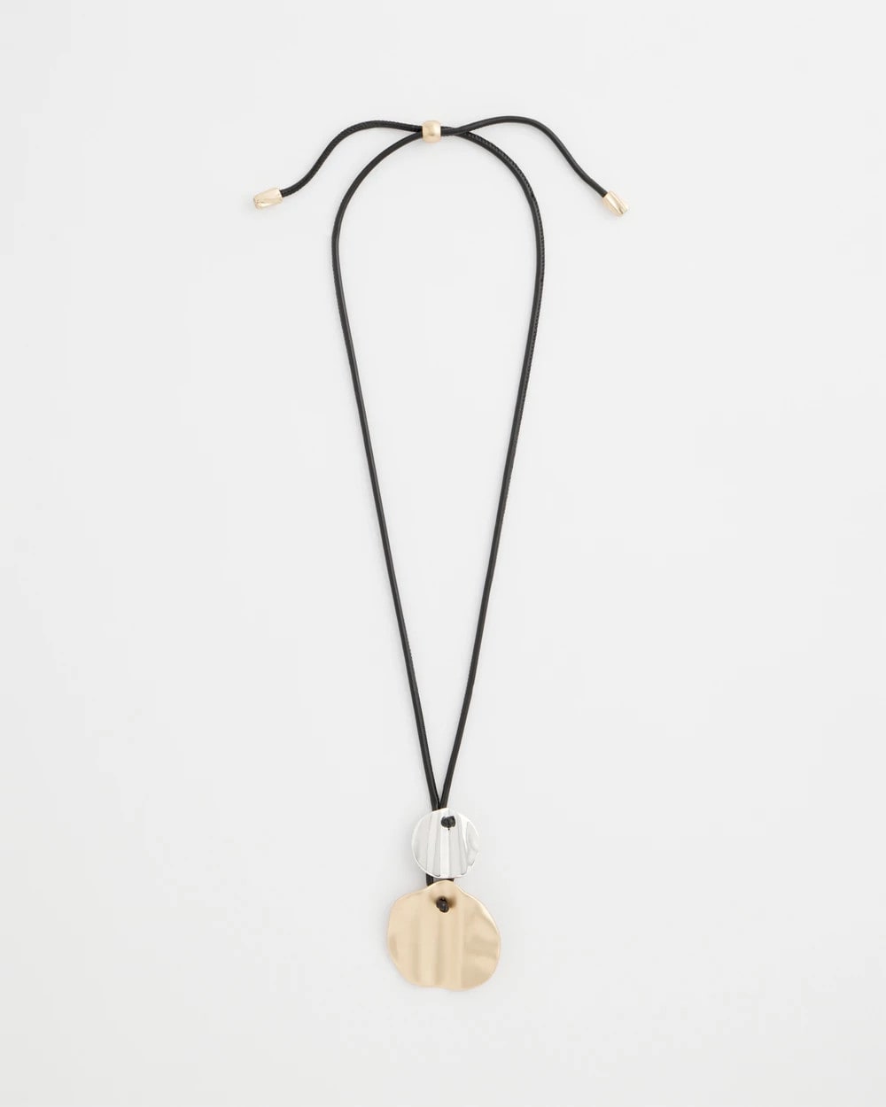 Crinkle Mixed Metal Pendant Mixed Metals - Chico's