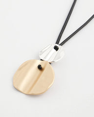 Crinkle Mixed Metal Pendant Mixed Metals - Chico's