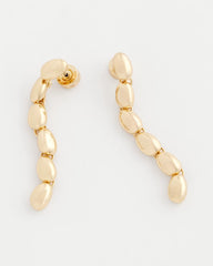 Gold Linear Bead Earrings Gold - Chico's