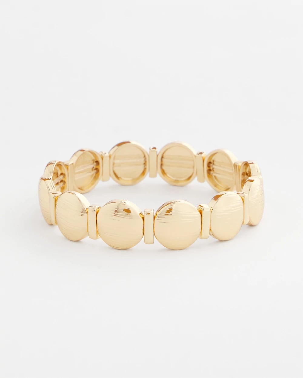 Textured Circle Stretch Bracelet Gold - Chico's