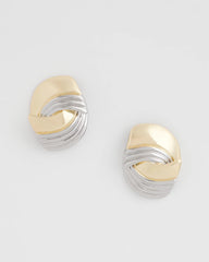 Mixed Metal Stud Earrings Mixed Metals - Chico's