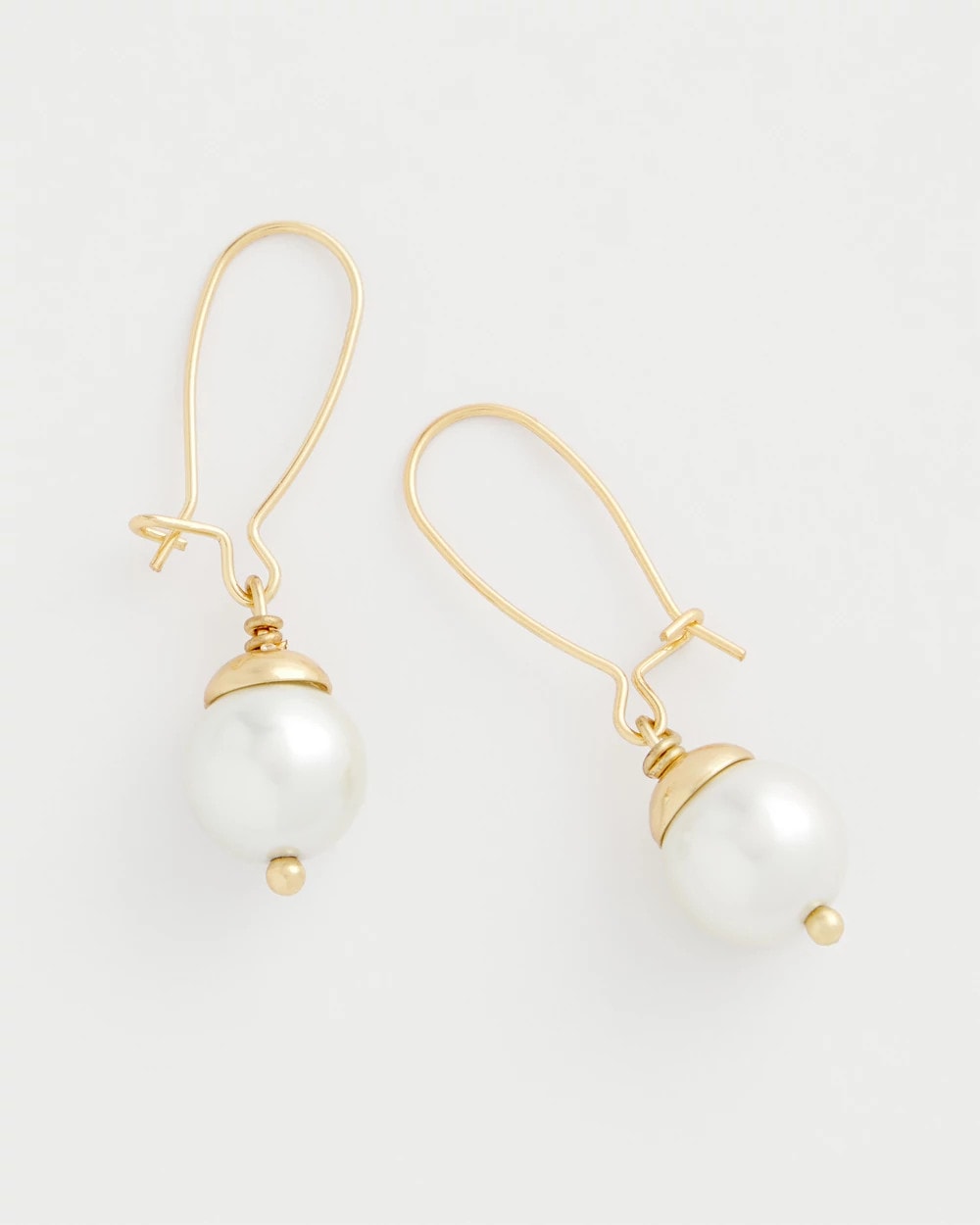 Mixed Metal Stud Earrings Pearl - Chico's