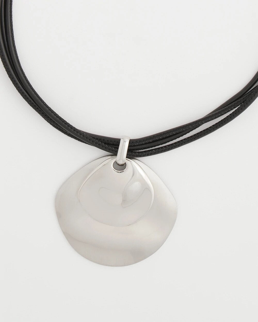 Silver Pendant On Cord Silver - Chico's