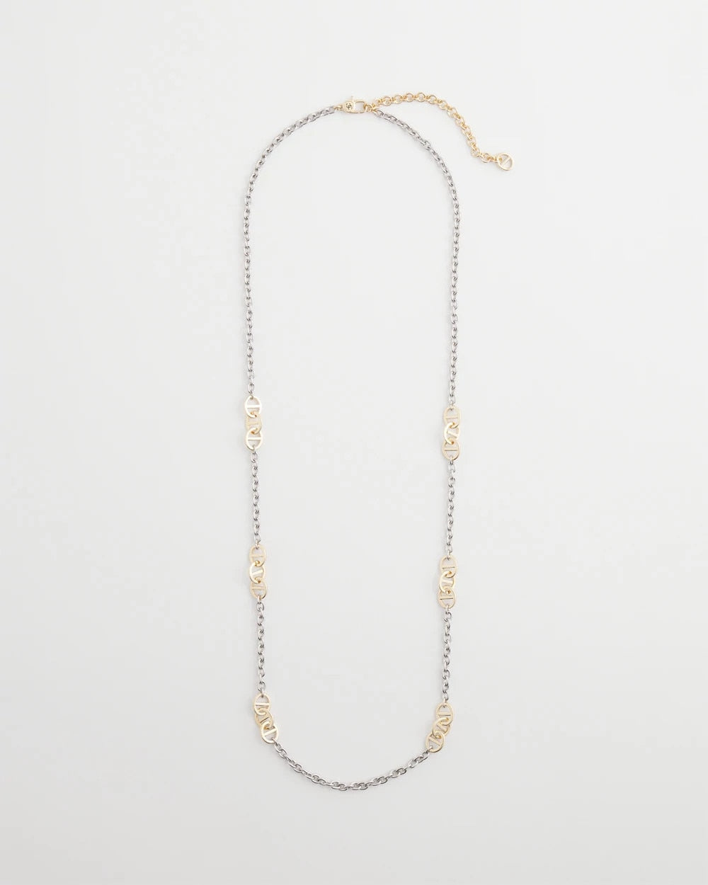 Mixed Metal Link Long Necklace Mixed Metals - Chico's