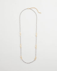 Mixed Metal Link Long Necklace Mixed Metals - Chico's