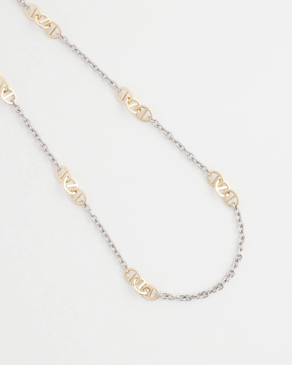 Mixed Metal Link Long Necklace Mixed Metals - Chico's