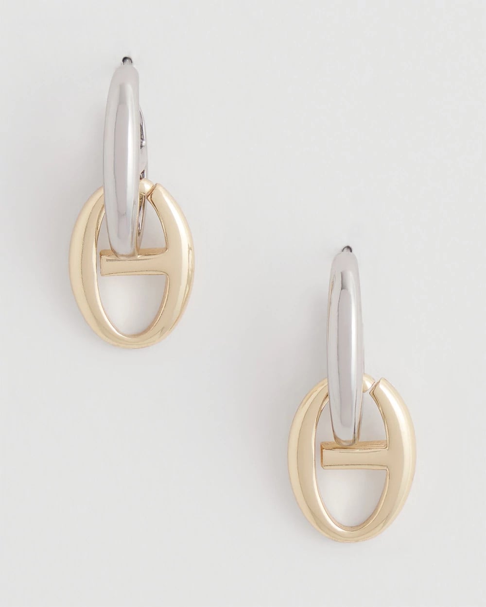 Mixed Metal Link Earrings Mixed Metals - Chico's
