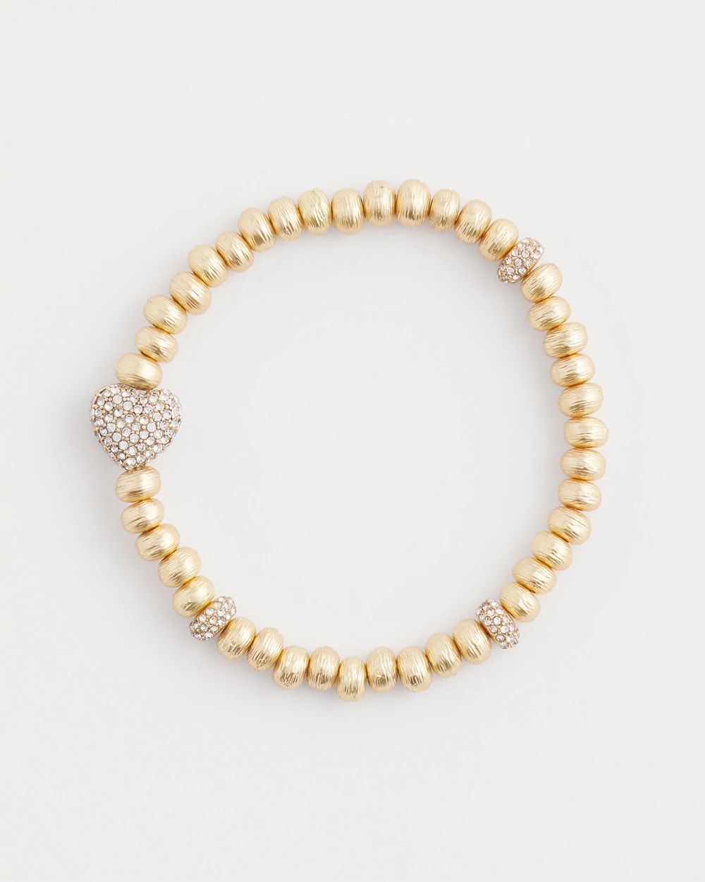 Gold Heart Stretch Bracelet Gold - Chico's